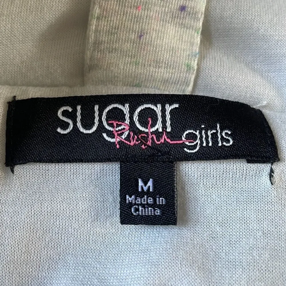 Sugar Rush Girls Speckle Puffer Hooded Vest